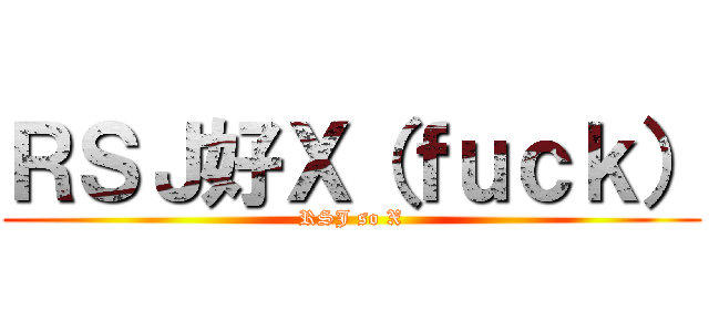 ＲＳＪ好Ｘ（ｆｕｃｋ） (RSJ so X)