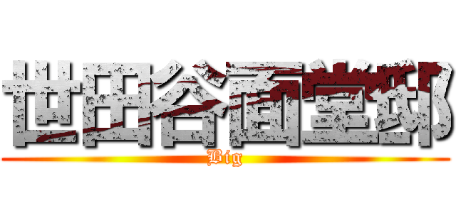 世田谷面堂邸 (Big)