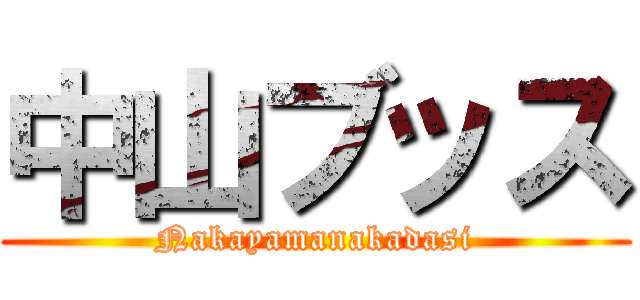 中山ブッス (Nakayamanakadasi)