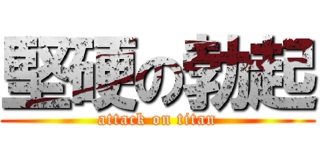 堅硬の勃起 (attack on titan)