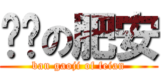 变态の肥安 (ban gaoji of feian)