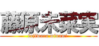 藤原未菜実 (fujiwara minami )