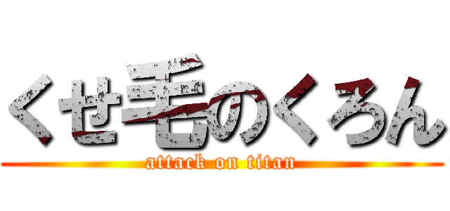 くせ毛のくろん (attack on titan)