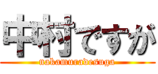 中村ですが (nakamuradesuga)