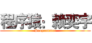 程序猿：赖奕宇 (Programmer)