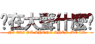 你在大聲什麼啦 (NI ZAI DA SHENG SHEN ME LA)