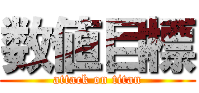 数値目標 (attack on titan)