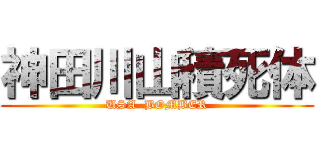 神田川山積死体 (USA  BOMBER)