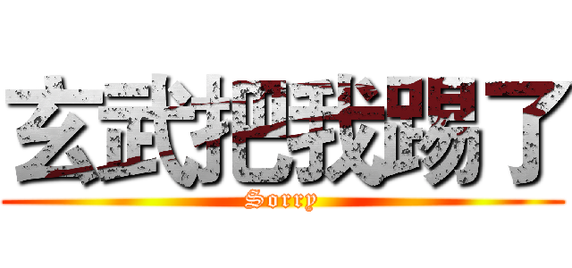 玄武把我踢了 (Sorry)