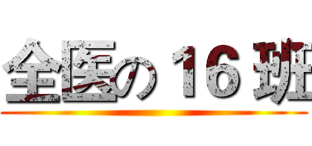 全医の１６ 班 ()