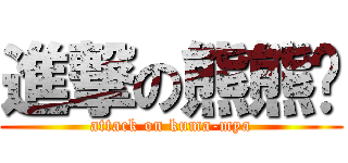進撃の熊熊喵 (attack on kuma-mya)