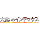 大食いのインデックス (gluttony on titan)