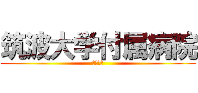 筑波大学付属病院 (臨地実習)