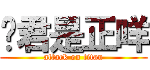 俞君是正咩 (attack on titan)