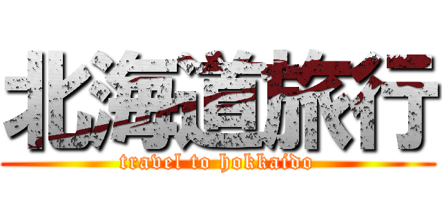 北海道旅行 (travel to hokkaido)