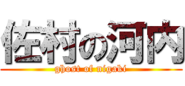 佐村の河内 (ghost of nigaki)
