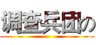 调查兵团の ()