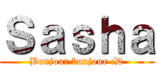 Ｓａｓｈａ (Bonjour bonjour :D)