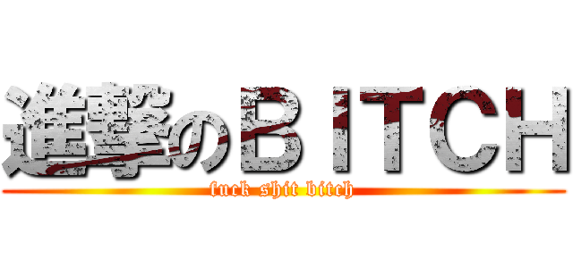 進撃のＢＩＴＣＨ (fuck shit bitch)