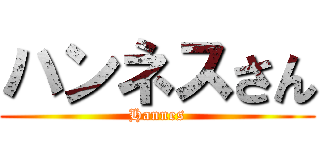 ハンネスさん (Hannes)