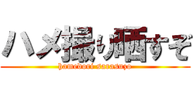 ハメ撮り晒すぞ (hamedori sarasuzo)