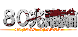 ８０兆議論 (TAFUSE  SYSTEM)