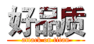 好品质 (attack on titan)