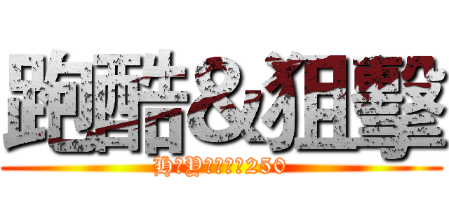 跑酷＆狙擊 (H丶Y「冷悍」250)