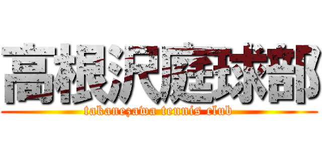 高根沢庭球部 (takanezawa tennis club)