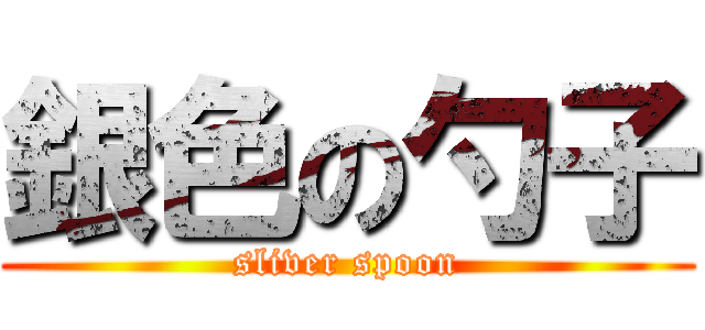銀色の勺子 (sliver spoon)