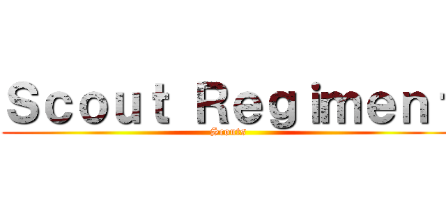 Ｓｃｏｕｔ Ｒｅｇｉｍｅｎｔ (Scouts)