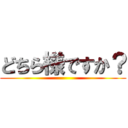 どちら様ですか？ ()