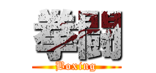 拳闘 (Boxing)
