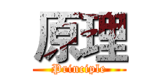 原理 (Principle)