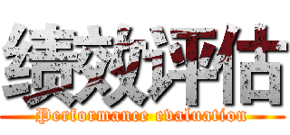 绩效评估 (Performance evaluation)