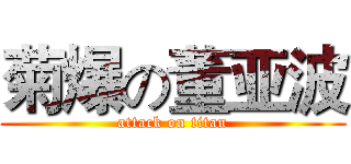 菊爆の董亚波 (attack on titan)