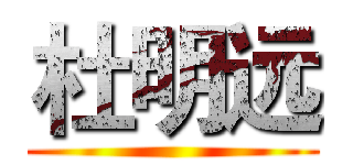 杜明远 ()