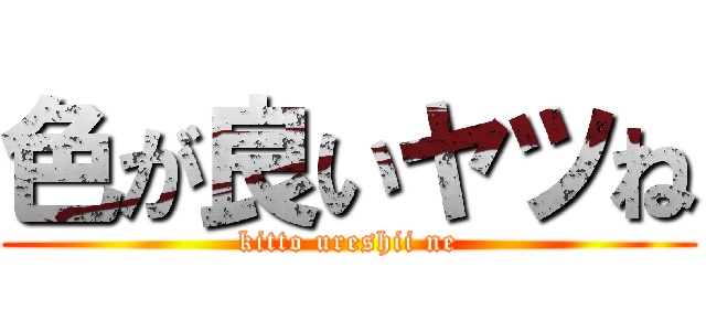 色が良いヤツね (kitto ureshii ne)