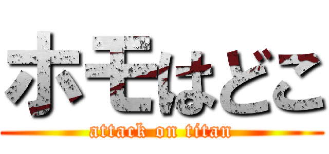 ホモはどこ (attack on titan)