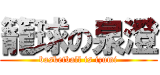 籠球の泉澄 (basketball is izumi)