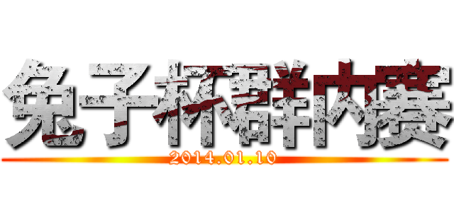 兔子杯群内赛 (2014.01.10)