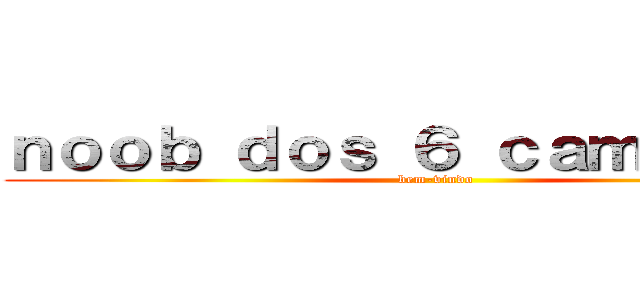ｎｏｏｂ ｄｏｓ ６ ｃａｍｉｎｈｏｓ (bem-vindo)