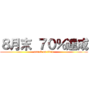 ８月末 ７０％達成 (attack on titan)