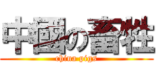 中國の畜牲 (china pigs)