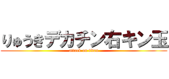 りゅうきデカチン右キン玉 (attack on titan)