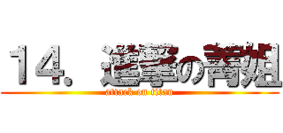 １４．進撃の菁姐 (attack on titan)