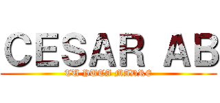 ＣＥＳＡＲ ＡＢ (TU PUTA MADRE)