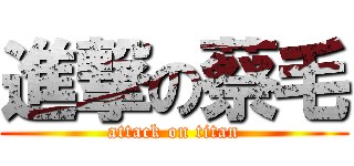 進撃の蔡毛 (attack on titan)