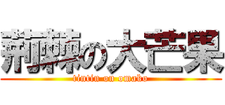 荊棘の大芒果 (tintin on omako)