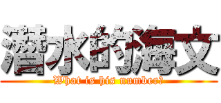 潛水的海文 (What is his number?)